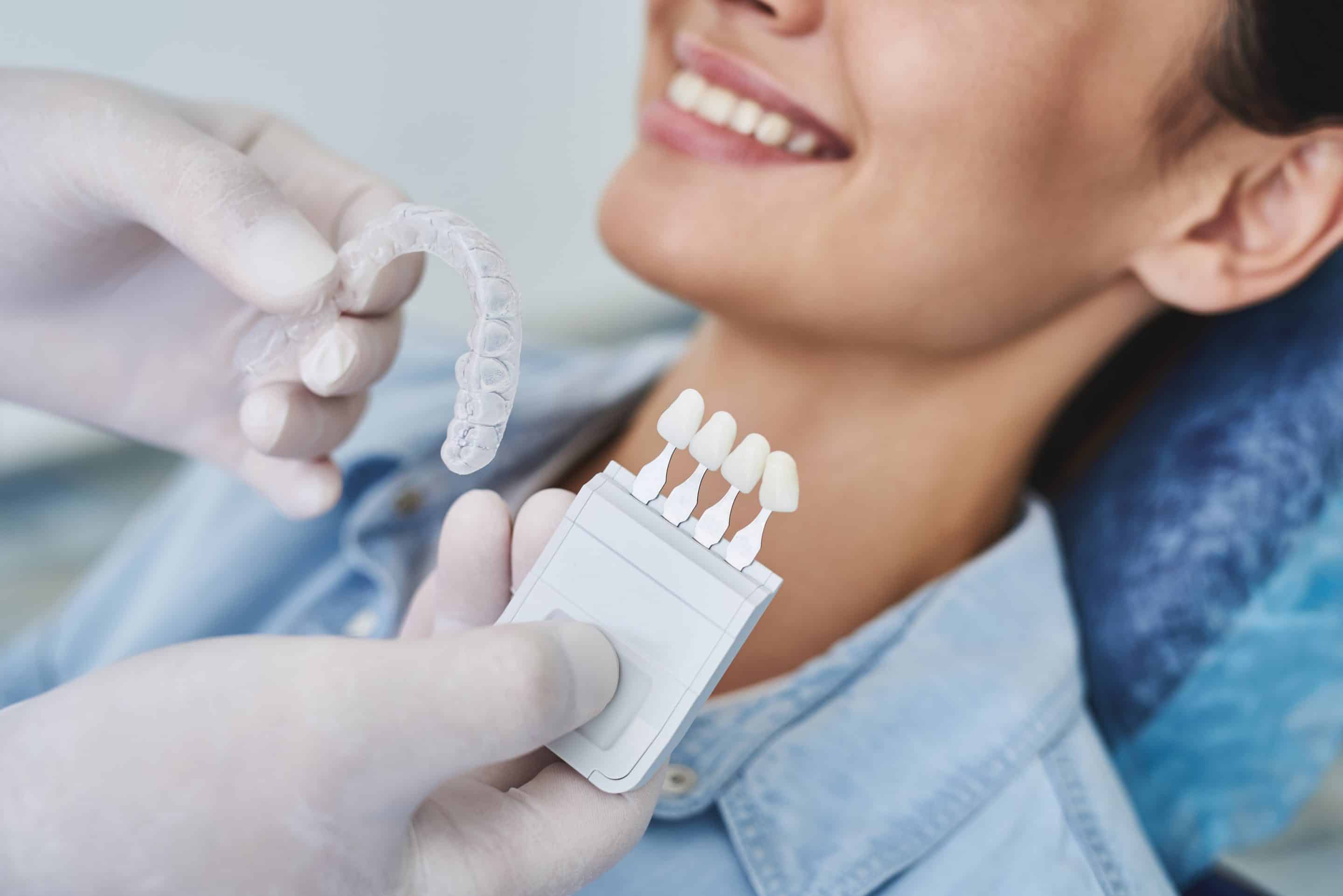 Woman at cosmetic dental consulation in Fort Wayne In